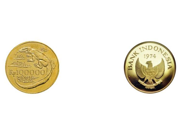 Tangkapan layar laman Bank Indonesia tentang uang logam Rp 100.000