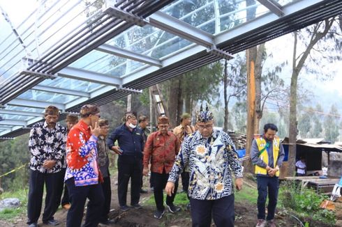 Konstruksi Bentang Jembatan Kaca Bromo Beres, Sisa Infrastruktur Pendukung