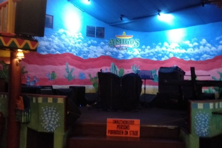 restoran bergaya Meksiko bernama Amigos di bilangan Kemang, Jakarta Selatan, Senin (2/3/2020)