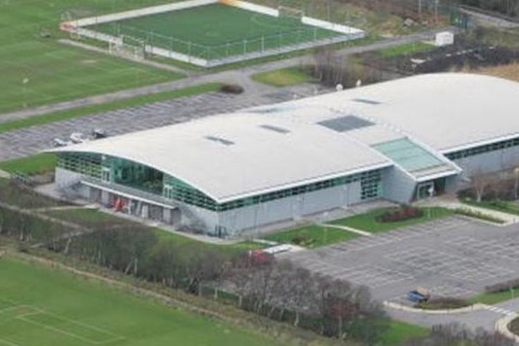 Komplek latihan Manchester United di Carrington. 