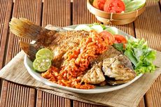 Resep Gurame Goreng Siram Acar Merah, Seafood Spesial Lebaran