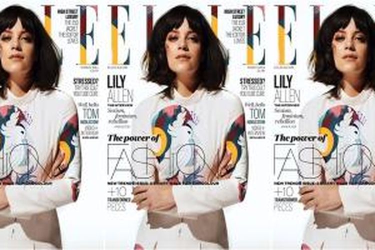 Lily Allen dalam sampul majalah ELLE