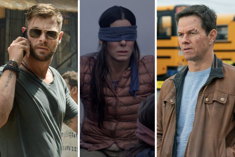 Aksi Chris Hemsworth di Extraction, Sandra Bullock di Bird Box, dan Mark Wahlberg di Spenser Confidential