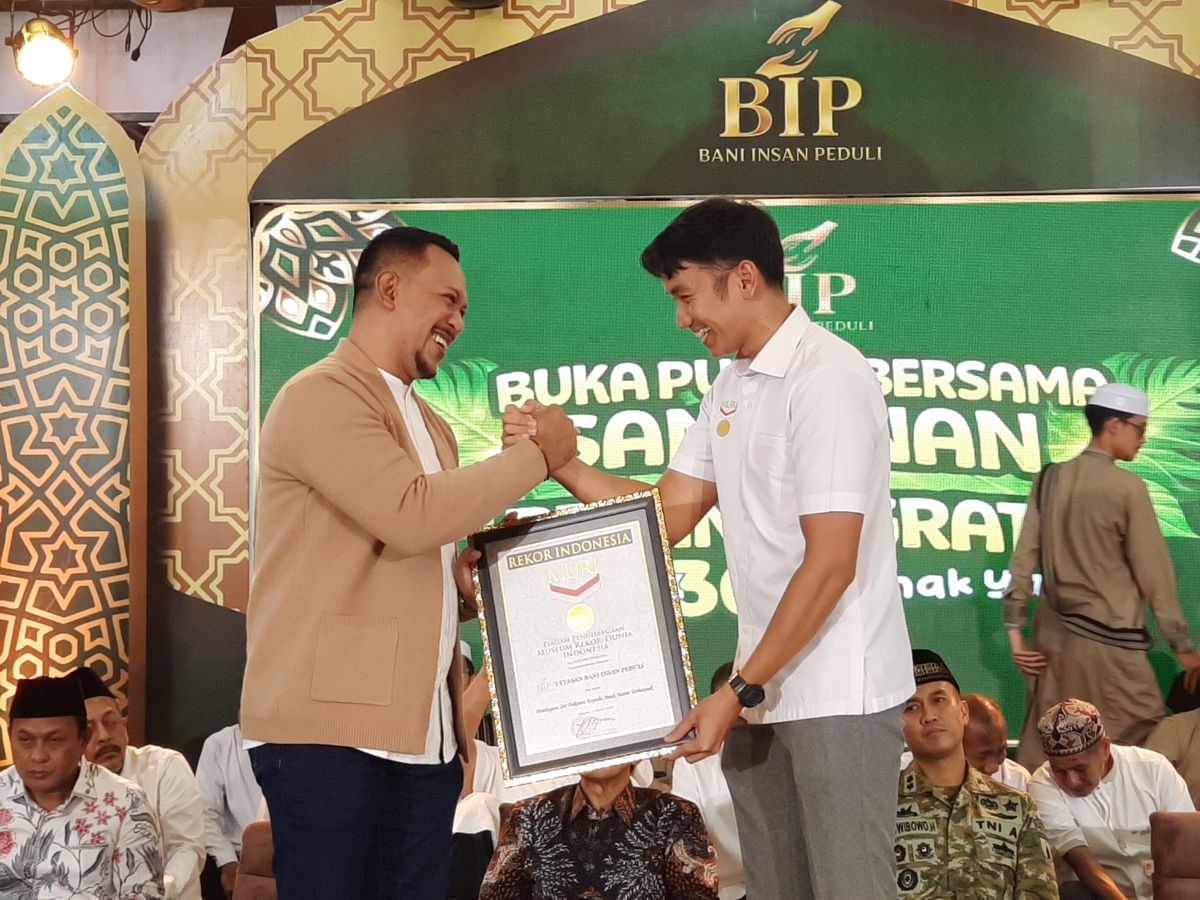 Santuni 3.000 Anak Yatim Terbanyak Se- Indonesia, BIP Pamekasan Raih Rekor  Muri