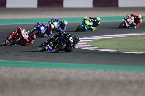 Hasil MotoGP Qatar 2021 - Vinales Juara Salip Bagnaia, Rossi Terlempar 10 Besar