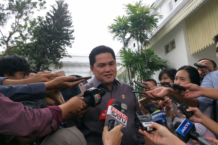 Menteri BUMN Erick Thohir di Istana Kepresidenan, Jakarta