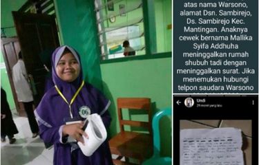 Viral Siswi SMP di Ngawi Kabur dari Rumah Bawa Rp 300.000 dan ...
