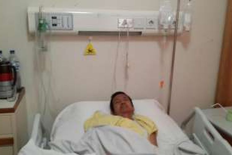 Rosida (46), penderita kanker payudara yang kini dirawat di Rumah Sakit Kanker Dharmais, Jakarta Barat.