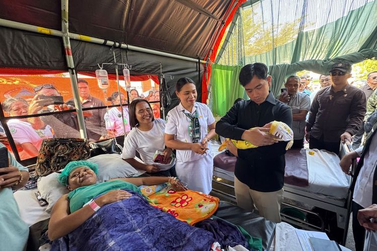 Digendong Wapres Gibran di Posko Gempa, Bayi Ini Diberi Nama Maria Gibrania Melisedo