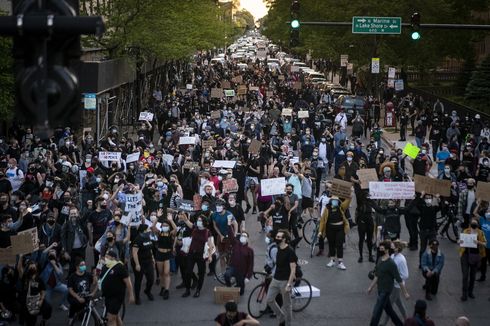 Demo Protes Kematian George Floyd, 10.000 Orang Seantero AS Ditangkap