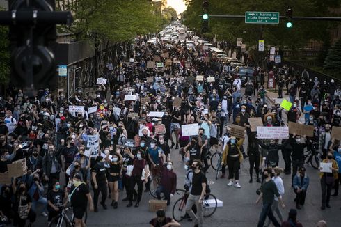 Ikut Demo George Floyd, Seorang Demonstran Ditembak Pria Misterius