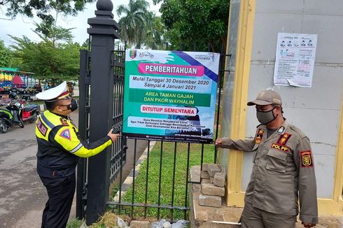 7 Ruang Publik di Lampung Ditutup Mulai Malam Tahun Baru Sampai 4 Januari
