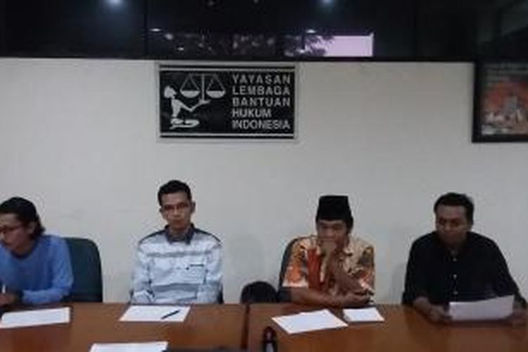 Konferensi pers Koalisi Pemantau Peradilan di Kantor YLBHI, Jakarta Pusat, Sabtu (11/7/2015).