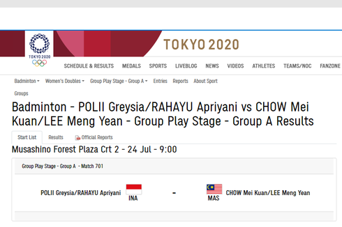 Cara Cek Jadwal Pertandingan dan Link Streaming Olimpiade Tokyo 2020