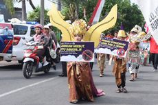 Jelang HUT RI, Polisi Gelar Pawai Keselamatan Berlalu Lintas, Libatkan 39 SD di Lamongan