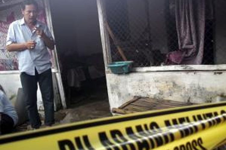 Rumah Sittina, korban pembunuhan oleh cucunya sendiri, Rudy, di Kelurahan Patemon, Kecamatan Pamekasan.
