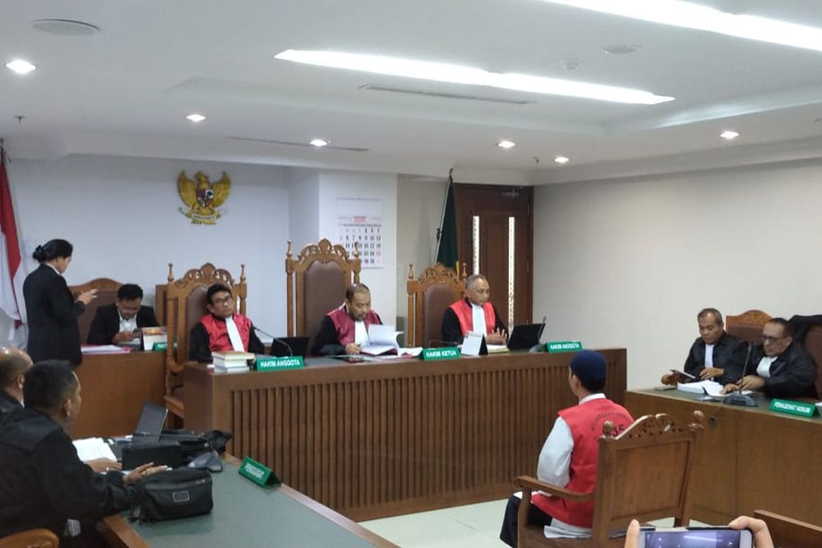 Sidang ke-11 Hermawan Susanto di Pengadilan Negeri Jakarta Pusat (28/1/2020)..