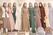 Tren Baju Gamis Lebaran 2026 Mulai Ramai: Model “Gamis Bini Orang” hingga Warna Earth Tone Jadi Favorit