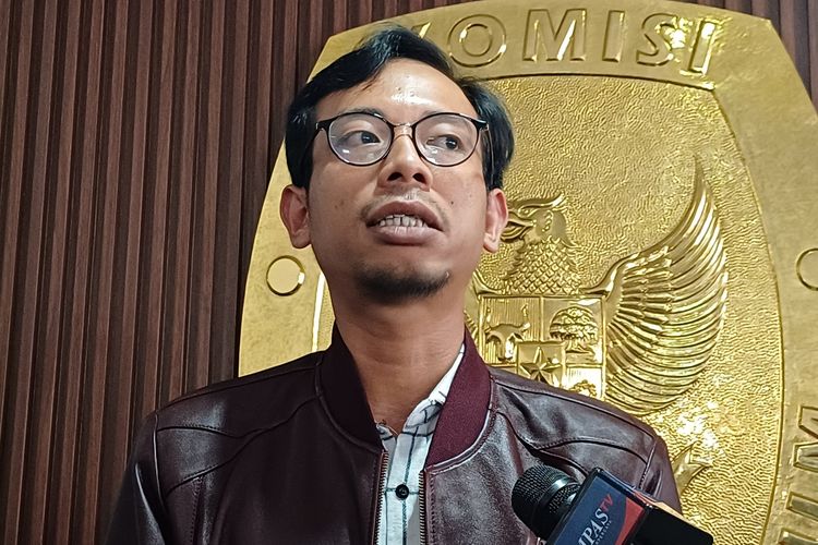 Ketua Komisi Pemilihan Umum (KPU) Kota Jakarta Selatan Muhammad Taqiyuddin saat ditemui wartawan di kantornya, Senin (15/1/2024).