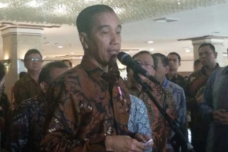 Presiden Joko Widodo Musrenbang di Hotel Sahid, Jakarta, Senin (30/4/2018).