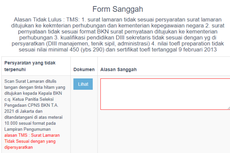 Cara Cek Hasil Sanggah Administrasi CPNS 2021