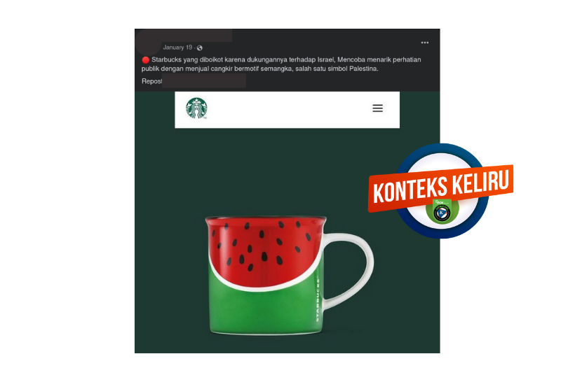INFOGRAFIK: Cangkir Semangka Starbucks Tidak Terkait Israel Vs Palestina