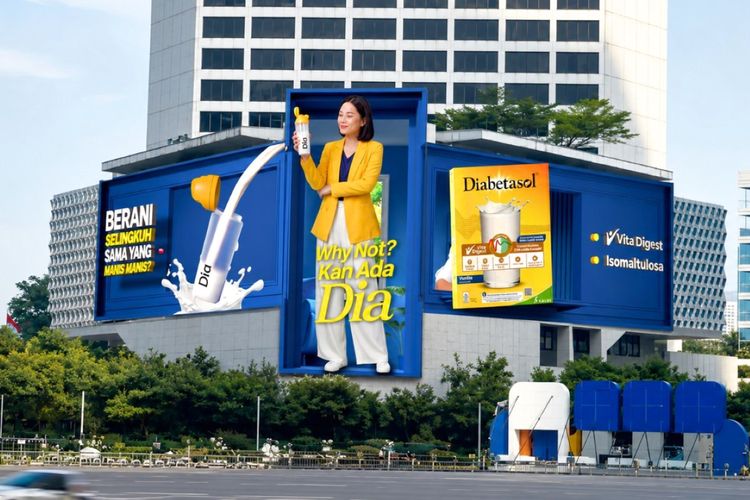 Kolaborasi PiX dan Diabetasol Hadirkan Pengalaman Visual 3D Anamorphic di Ruang Publik 