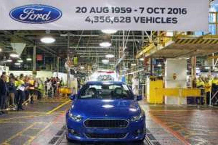 Ford resmi menutup kegiatan manufaktur di Australia, Jumat (7/10/2016).