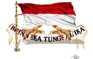 Ilustrasi Bhinneka Tunggal Ika, pluralisme dan persatuan