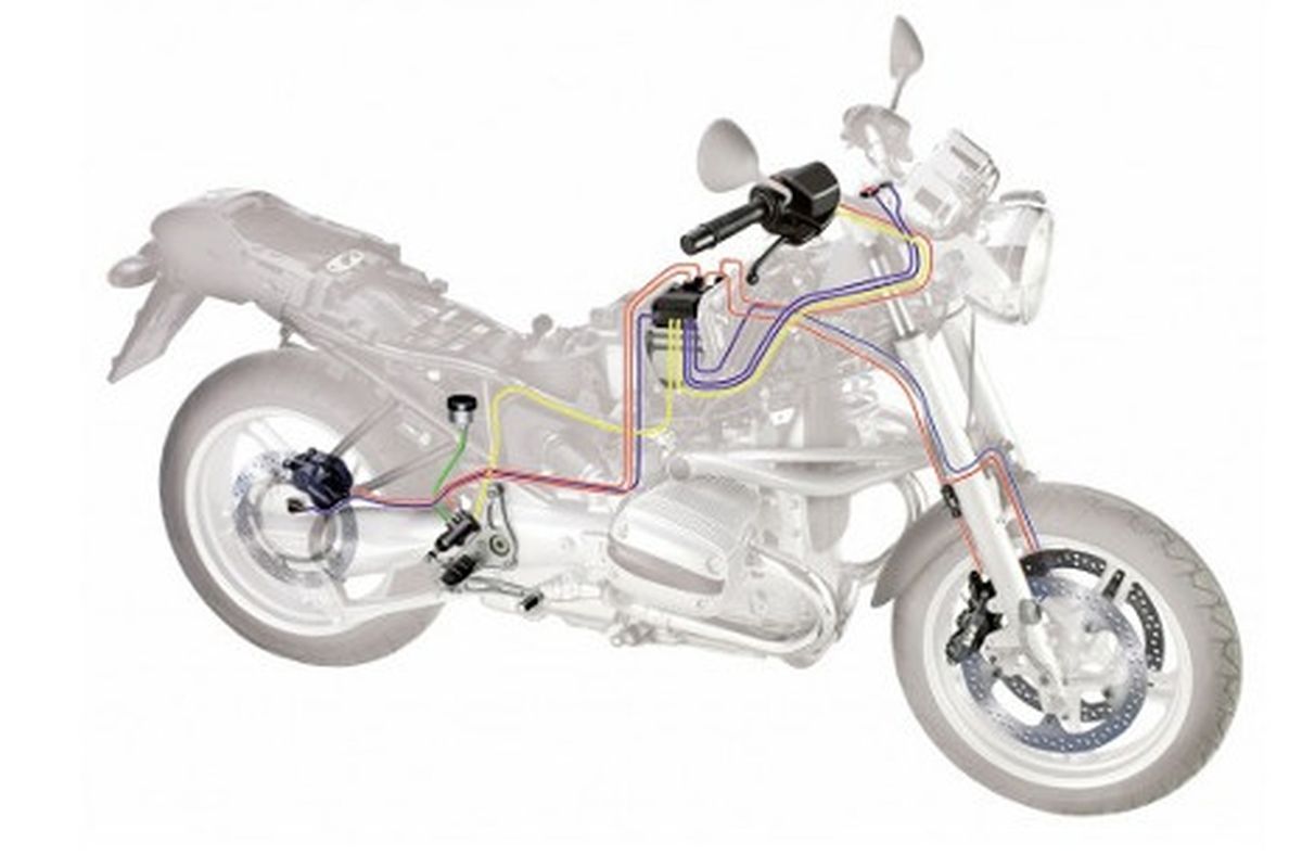 Sistem ABS pada sepeda motor mulai lazim digunakan pada Moge, tapi belum ke mesin kecil.