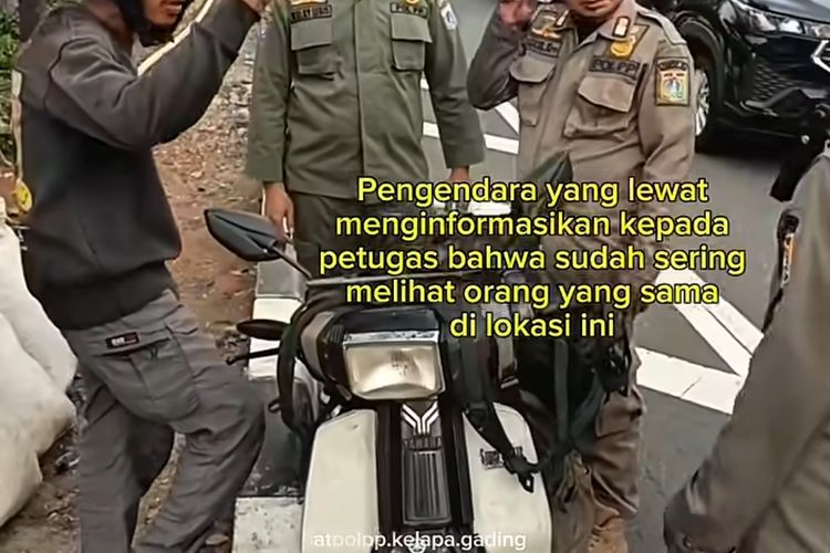 Berulang Kali Minta Uang Modus Kehabisan Bensin, Pria di Kelapa Gading Ditindak Satpol PP