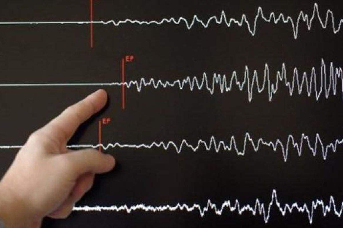 Ilustrasi gempa bumi.