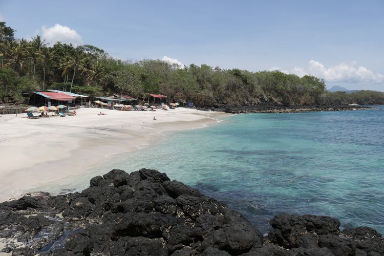 Bias Tugel Beach in Padangbai Village, Manggis District, Karangasem Regency, Bali.