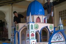 Meriahkan Takbiran, Miniatur Masjid Seharga Rp 13 Juta Pun Dibuat