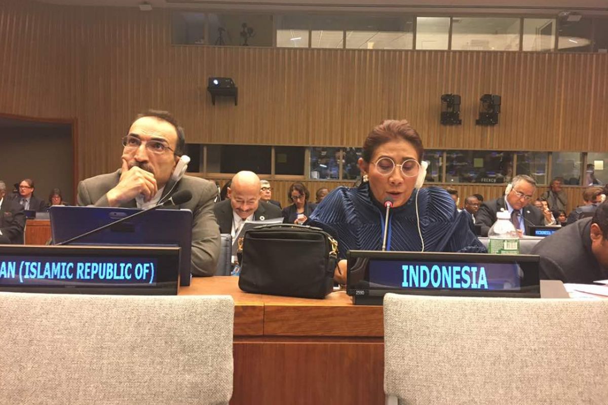 Menteri Kelautan dan Perikanan Susi Pudjiastuti