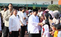 Kasatgas Tito Bersama Presiden Laksanakan Salat Idulfitri di Kabupaten Aceh Tamiang