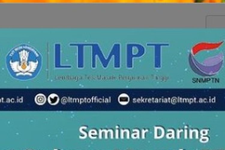 Seminar LTMPT ?Kiat Sukses Masuk Perguruan Tinggi Pilihan dan Pengumuman Peringkat Sekolah berdasarkan Nilai UTBK 2020.?