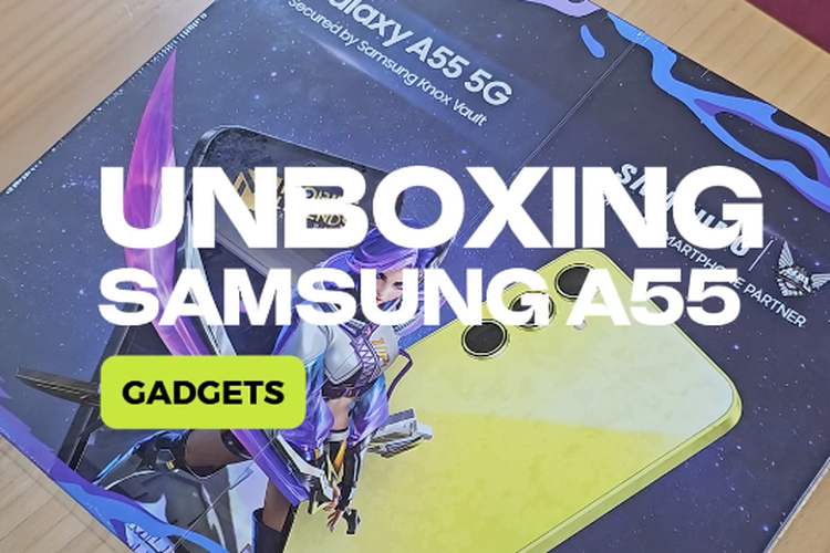 Unboxing Samsung Galaxy A55 Special Gaming Package yang berkolaborasi dengan game Mobile Legend Bang Bang (MLBB).