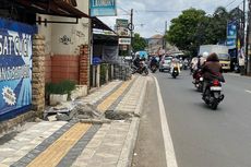Sebelum Ada Pembangunan Trotoar di Pamulang, Pedagang Sebut Jalan Benda Raya Tak Pernah Tergenang
