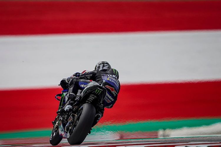 Maverick Vinales saat latihan bebas di MotoGP Austria 2020