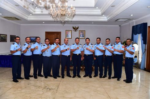 KSAU Terima Laporan Kenaikan Pangkat 11 Pati TNI AU