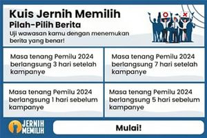 Kuis Jernih Memilih: Pilah Pilih Berita