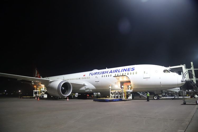 Ilustrasi maskapai Turkish Airlines rute Istanbul-Bali di Bandara I Gusti Ngurah Rai, Selasa (29/3/2022)