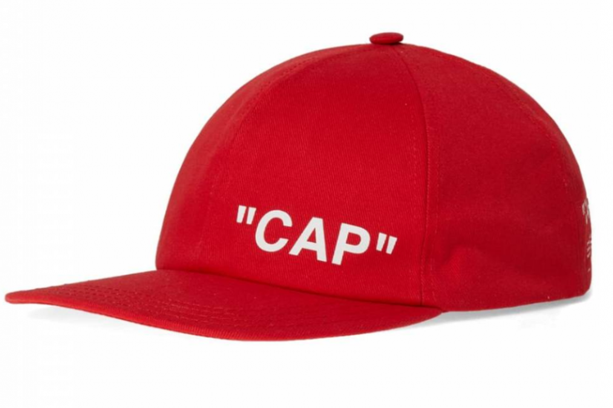 Topi baseball off-white