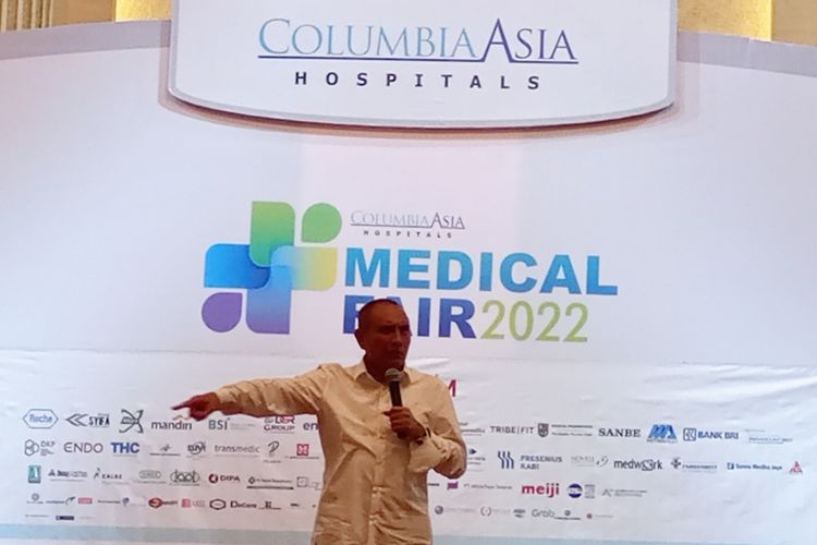 Gubernur Sumut Edy Rahmayadi saat menghadiri Medical Fair 2022 yang diselenggarakan Columbia Asia Hospitals di RICC Medan, Jumat (18/11/2022)