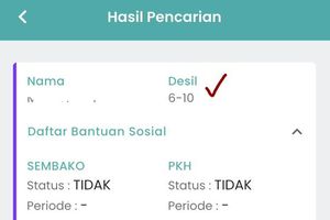 Cara Cek Desil Kemensos 2026 Pakai NIK KTP, Anda Masuk Desil Berapa?