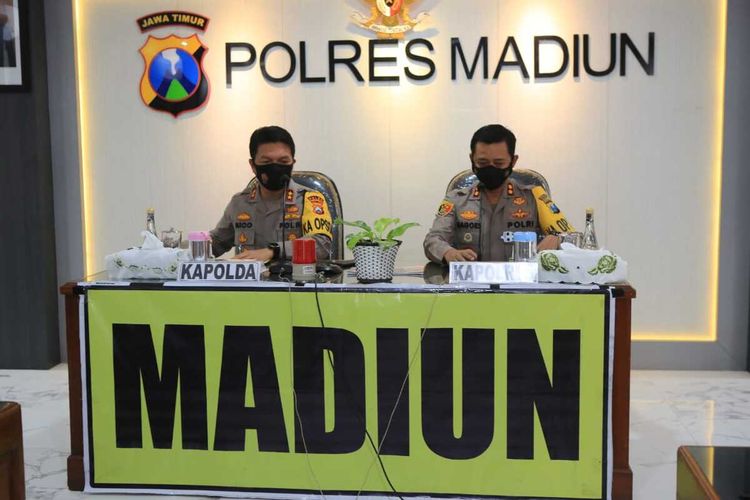 Kapolda Jawa Timur, Irjen Pol Nico Afinta menginstruksikan  anggota Polres Madiun intensif dan fokus dalam pendisiplinan prokes menyusul bumi kampung pesilat masih berada zona oranye covid-19. 
