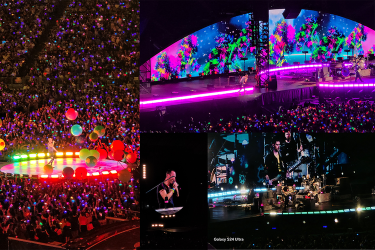 Kumpulan foto dan momen selama konser Coldplay di Singapura yang berlangsung pada Selasa (23/1/2024)