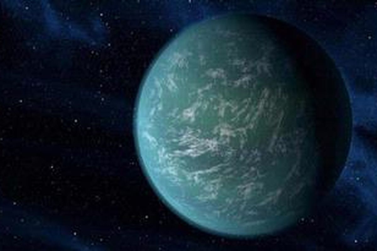Ilustrasi Kepler 22-b 