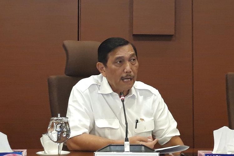 Menteri Koordinator Bidang Kemaritiman Luhut Binsar Pandjaitan di Jakarta, Selasa (2/7/2019).